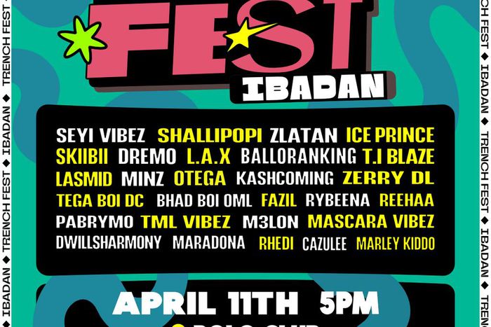 Trench Fest takes Zlatan, Seyi Vibez, Shallipopi, Pocolee, Ice Prince, others to Ibadan