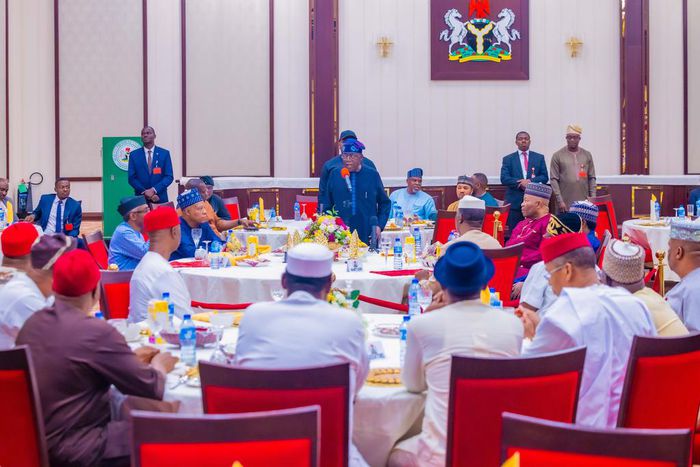 President Bola Tinubu hosted the leadership of the Senate to a dinner to break the Ramadan fast at the State House on Thursday in Abuja. [Premium Times]