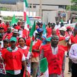 NLC protest over fuel price hike in Abuja on May 18, 2016.