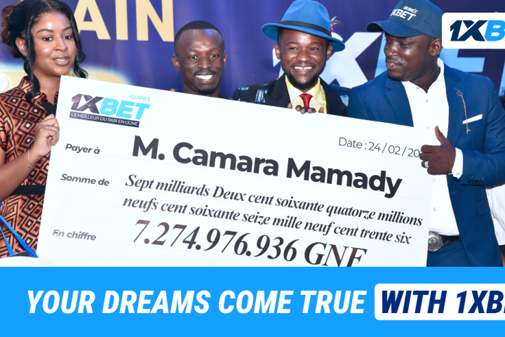 1xBet paid out over $836,000 to a player from Africa!