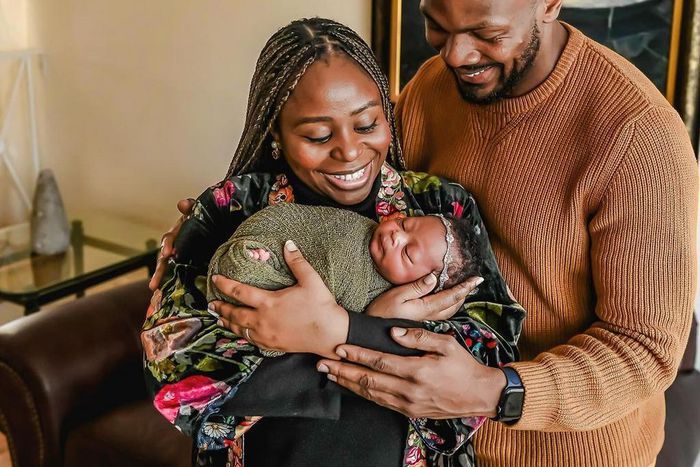 The Etim Effiongs and their newborn [Instagram/ The Toyosi]