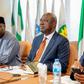 L-R Permanent Secretary, Ministry of petroleum resources, Amb. Nicholas Ella, Minister of State for Petroleum Resources (Oil) Sen. Heineken Lokpobiri, Nigeria’s Consultant on African Energy Bank, Mr Suleiman Yahaya, at the APPO Extraordinary Meeting of...