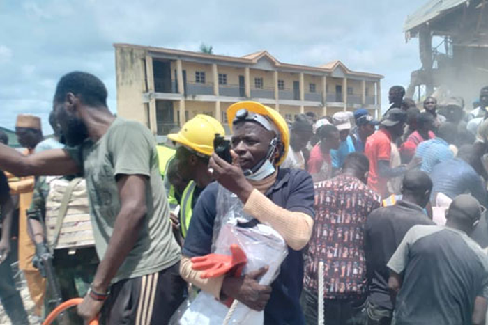 About 200 students trapped in Jos collapsed school building [ChannelsTV]