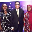 L-R: Company Secretary/Legal Adviser, Dangote Sugar Refinery Plc, Temitope Hassan; Group Managing Director/CEO, Dangote Sugar Refinery Plc, Ravindra Singhvi ; Executive Director, Dangote Sugar Refinery Plc, Mariya Aliko Dangote; and Chairman, Dangote S...