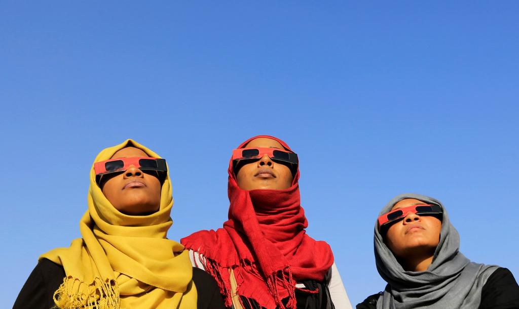 Make sure to protect your eyes by wearing solar eclipse glasses, or finding alternative ways to watch the eclipse without looking directly at the sun.Reuters/Mohamed Nureldin Abdallah