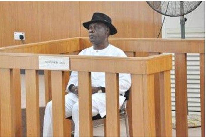 Former Niger Delta minister, Godsday Orubebe at the Code of Conduct Tribunal hearing.
