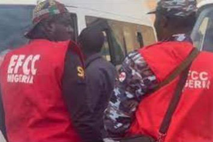 The woman was hawking naira notes at an event centre [Punch]