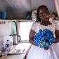 A bride durinng her wedding