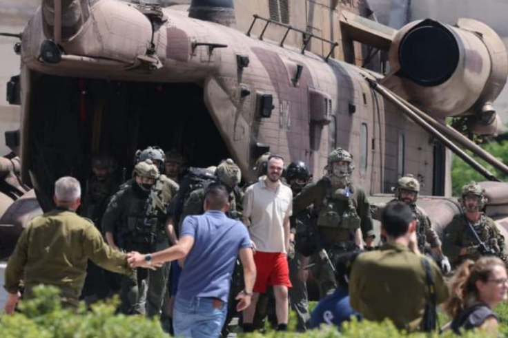 Israeli forces rescue 4 hostages from  Gaza after 246 days [yimg]