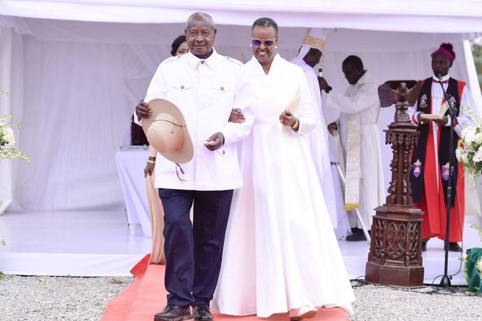 President Yoweri Museveni and Janet
