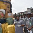 Oyo/Osun Customs Area Controller, Dr Ben Oramalugo showcasing seized fake pharmaceutical drugs to newsmen on Thursday in Ibadan [NAN]