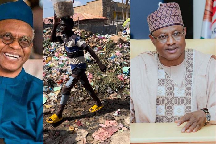 He has changed Kaduna - El-Rufai trolls Sani over heap of garbage in the state