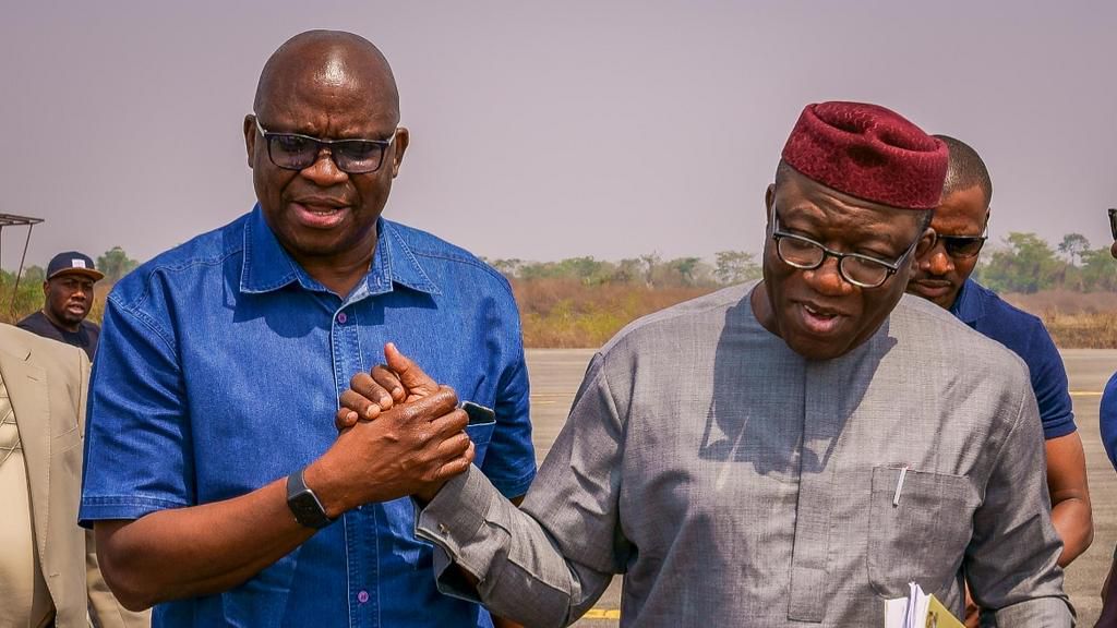 Ayo Fayose and Kayode Fayemi [Facebook]