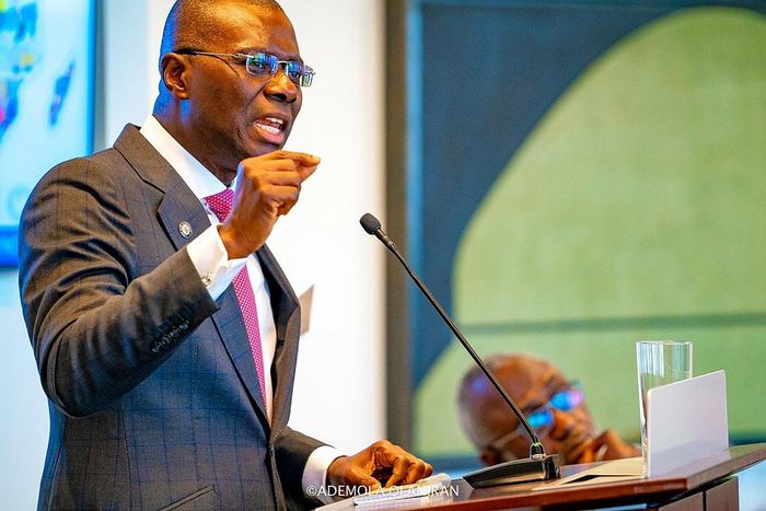 Gov. Babajide Sanwo-Olu at the 74th United Nations General Assembly [Twitter/@jidesanwoolu]