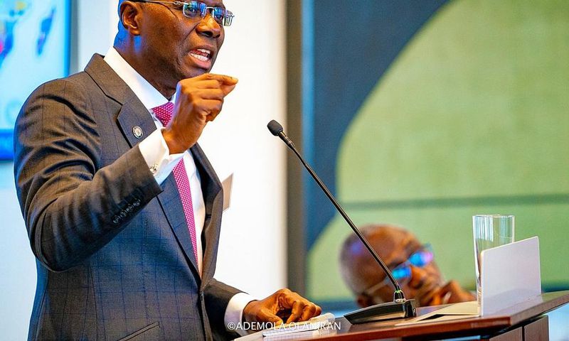 Gov. Babajide Sanwo-Olu at the 74th United Nations General Assembly [Twitter/@jidesanwoolu]