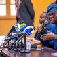 Sanwo-Olu shares coronavirus containment plans with the press (Twitter @jidesanwoolu)