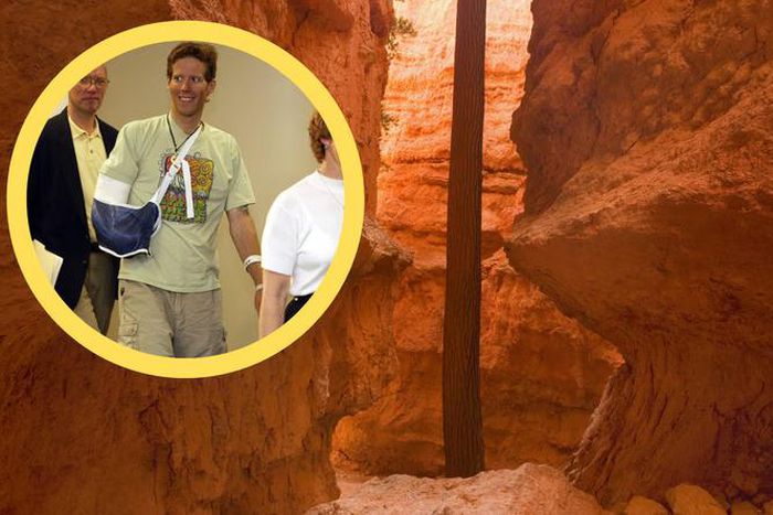 Canyon in Colorado, framed by Aron Ralston [Randall James/PAP/EPA]