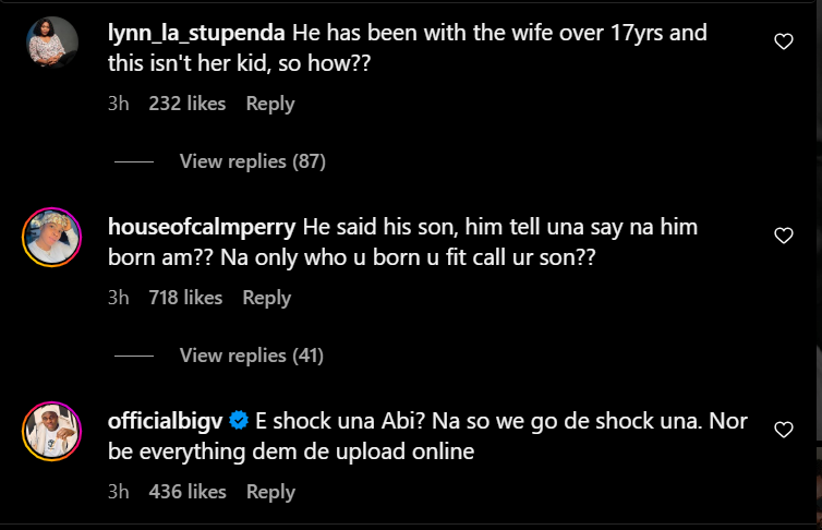 Reactions from AY Makun's comment section [Instagram/AYcomedian]