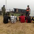 Suspected crude oil thieves arrested by the Nigerian Navy in collaboration with the Cameroonian Navy [NAN]