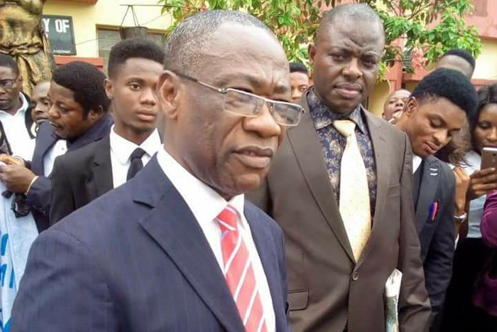 Prof. Cyril Ndifon was suspended over a sexual allegation levied against him by one of his students.  [Daily Post]