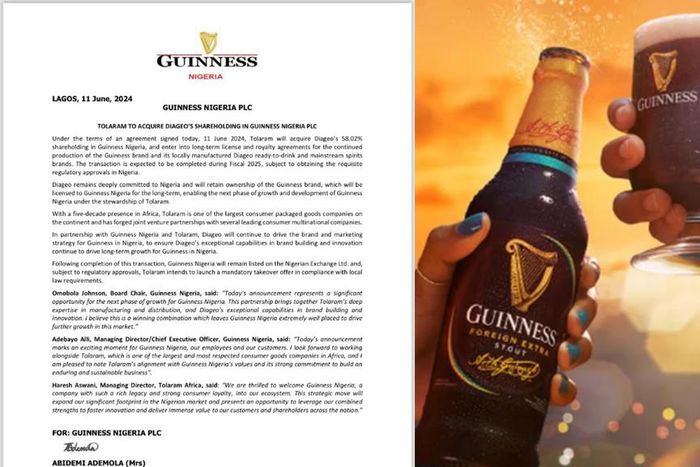 Guinness Nigeria. [X, Formerly Twitter]