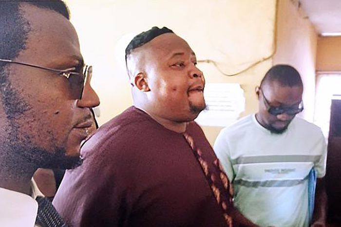 Pascal Okechukwu also known as Cubana Chief Priest when he appeared in court in Lagos State on April 17, 2024, over the naira abuse allegation leveled against him by the EFCC.