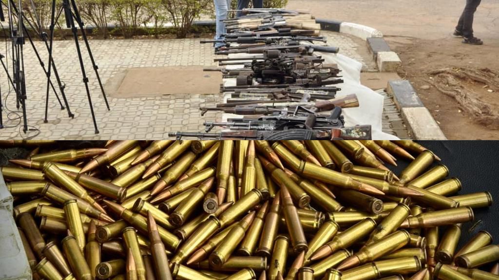 Ammunition recovered from suspects of Abuja-Kaduna train attack. [X, formerly Twitter]