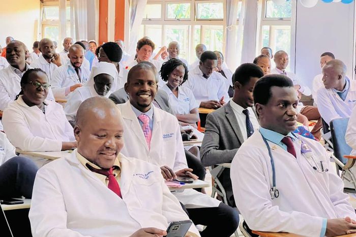 Some of the health workers who attended the launch