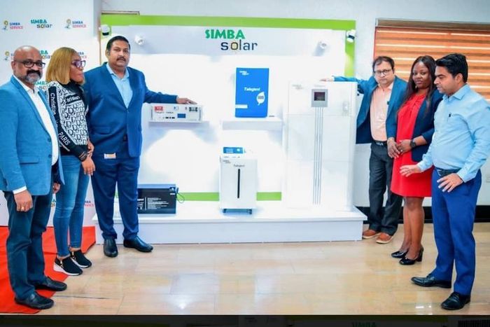 L-R: Profit Center Head Service, Pramod KC, Profit Center Head Retail, Adebimpe Adebisi, Business Head, Sandipan Bhattacharya, Profit Center Head Simba Solar, Debdeep Mukherjee, Marketing Manager, Oluwatosin Odiagbe and Profit Center Head Genus Sandeep...