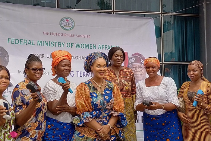 First phase of the free 1,000 units of POS distribution among some women in the FCT [NAN]