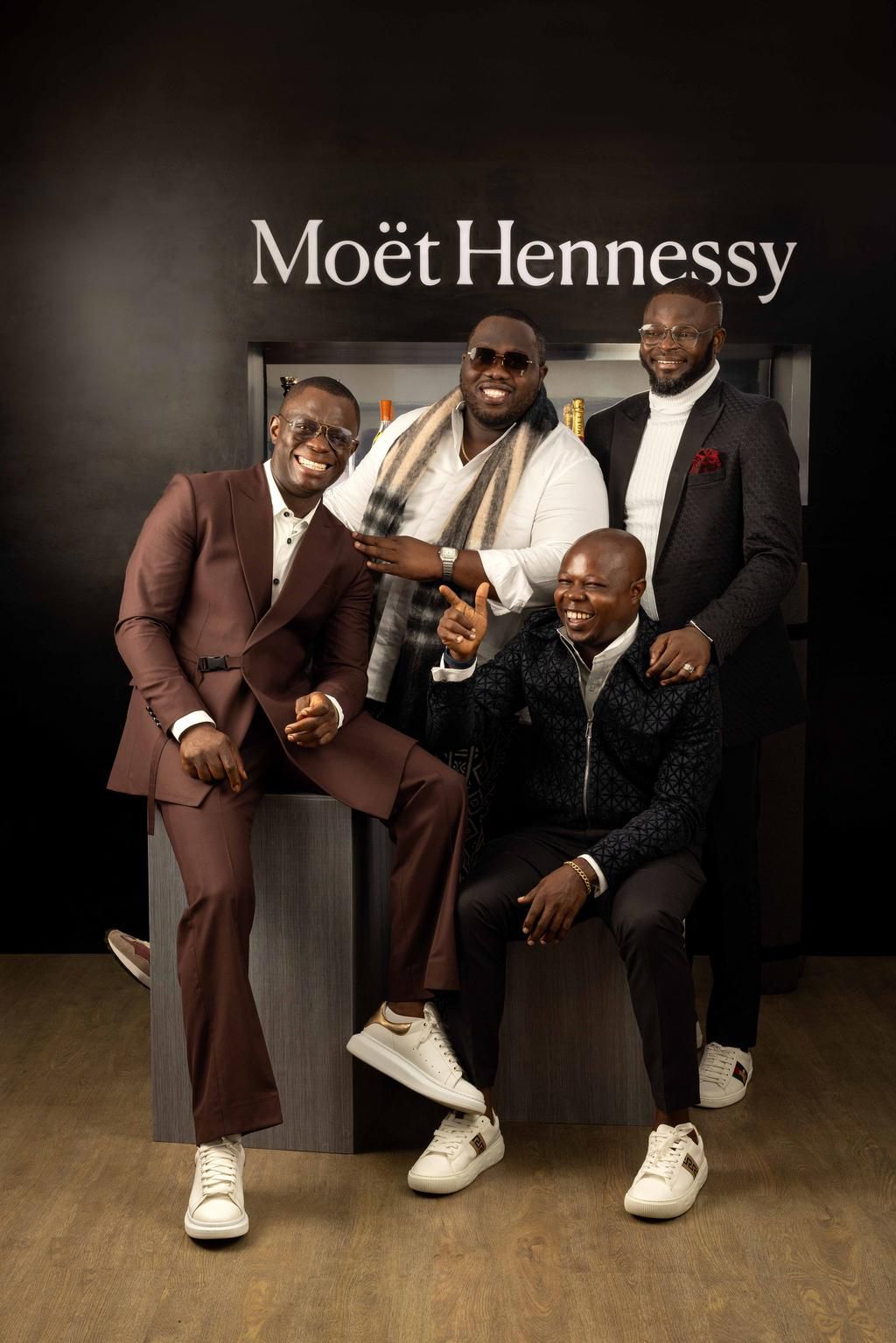 From Left to Right ( Ogunnaike Olugbuyi Jnr – MD/CEO Ice Box Nig Ent. Chibuzo Kelvin Aghaji, CEO Aplus drinks Ltd, Ayobami Abioye CEO, Ishol Events,  Adewale Akingboju, CEO EneVic Drinks & Entertainment Ltd, Event)