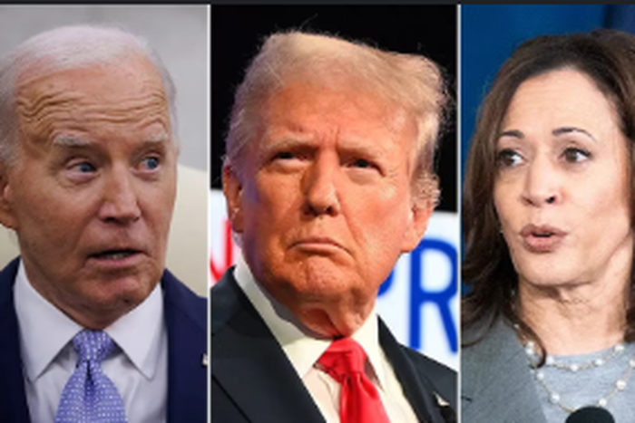 Joe Biden, Donald Trump and Kamala Harris [Business Today]