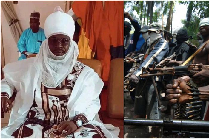 Taraba Monarch and Unknown Gunmen. [Punch/Getty Images]