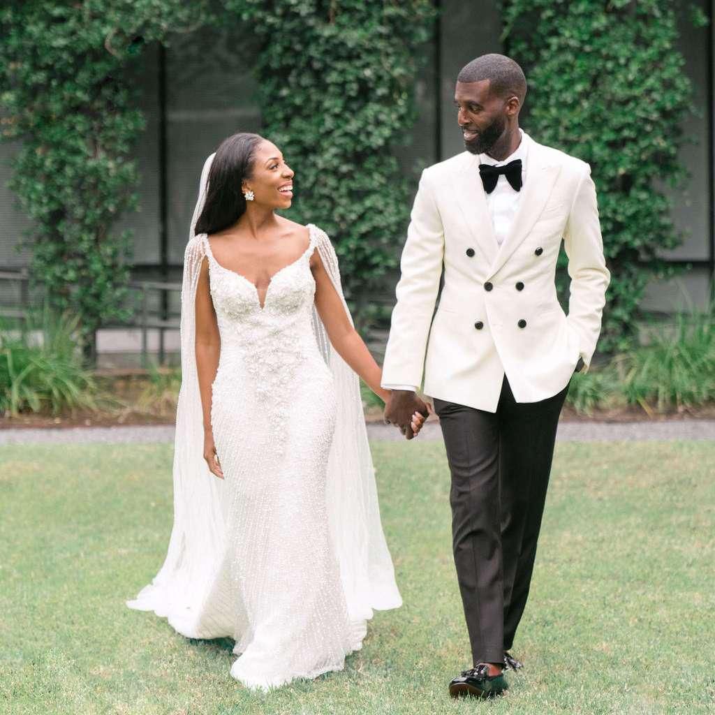 A couple during their wedding