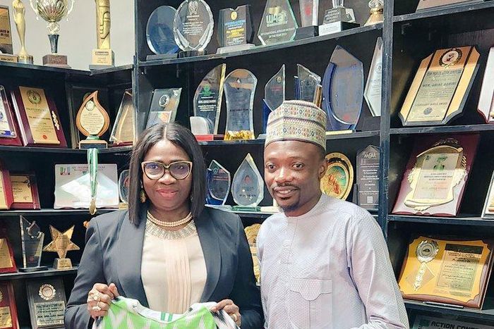 AFCON: NIDCOM extols Super Eagles, confers award on Ahmed Musa [Twitter:@nidcom_gov]