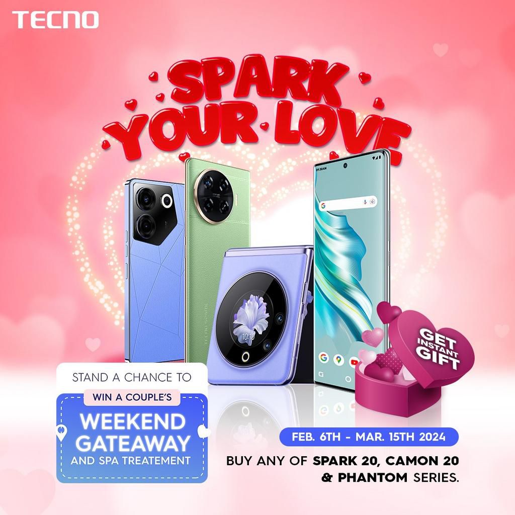 Love in every purchase with TECNO's SPARK your love promo!
