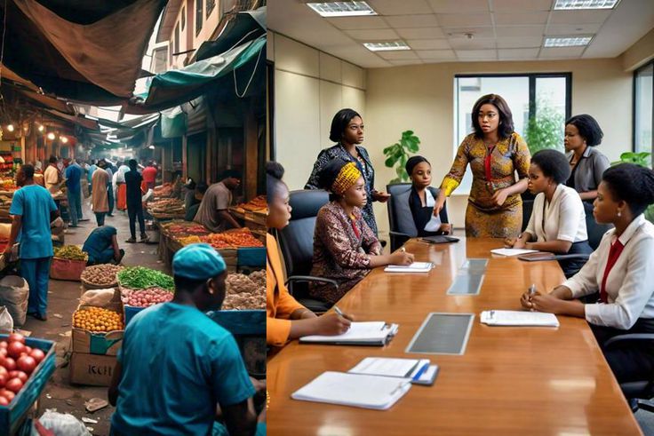 Nigerians join the International Workers Day celebration. [Meta AI Image]