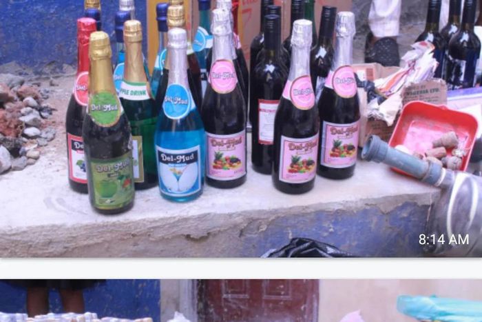 The fake drinks the Police seized from the suspects [NAN]