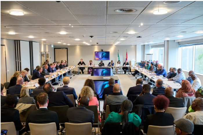 Tinubu at the Nigeria-Netherlands Business and Investment Forum in The Hague, in Amsterdam, the Netherlands [NAN]