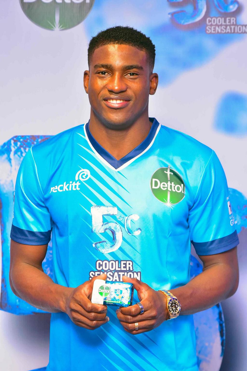 Dettol unveils Int'l football star, Taiwo Awoniyi as Brand Ambassador for Dettol Cool