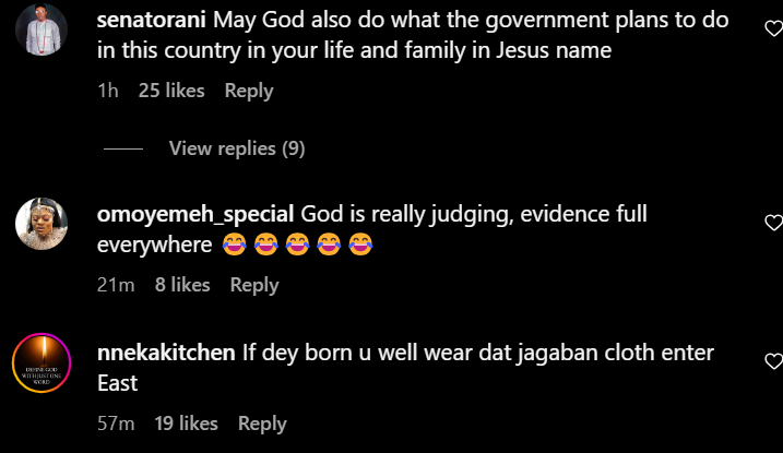 Comments from disgruntled followers [Instagram/Yuledochie]