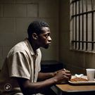 The food in prison is nothing to write home about [Image generated by Meta AI]