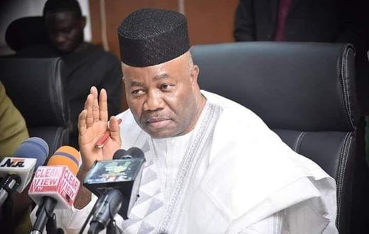 Senate President, Godswill Akpabio [puo reports]