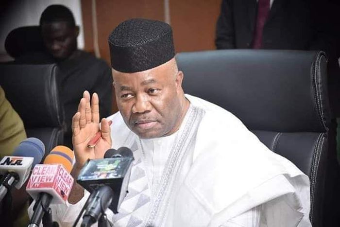 Senate President, Godswill Akpabio [puo reports]