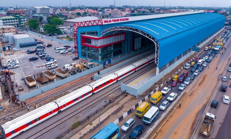 Sanwo-Olu tests run Red Line rail ahead of commissioning by Tinubu [Twitter:@jidesanwoolu]
