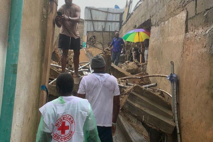 Collapsed building in Lagos [LASEMA]
