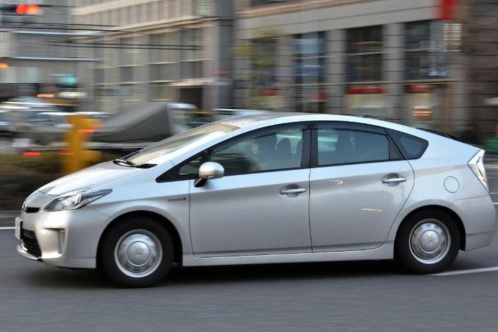 The Toyota Prius Hybrid car.