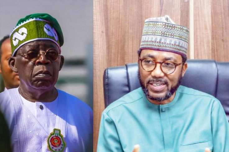 President Bola Tinubu and Mr Mohammed Bello-Koko, Managing Director, Nigeria Ports Authority (NPA). [Getty Images/Daily Trust]