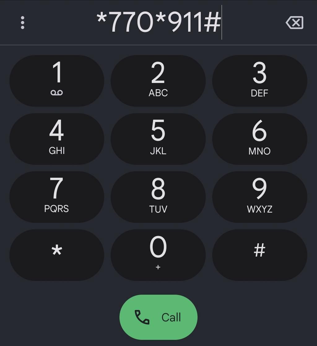 Simply dial *770*911# on your mobile phone [Pulse]