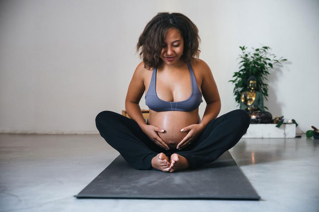 Exercising during pregnancy is recommended [FluidYoga]